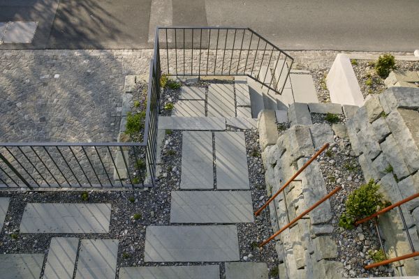 Terrassierung durch umweltfreundlichen Gartenbau.